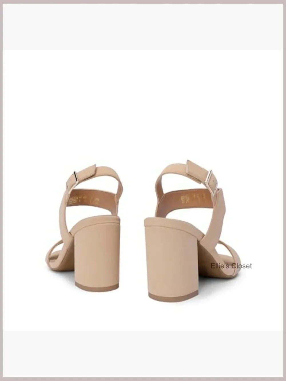 Women's High Chunky Heels Square Toe Block Ankle Strap 3 inch Heeled Sandals